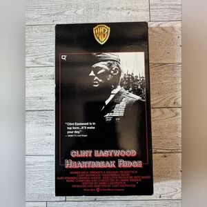 Heartbreak Ridge Movie VHS Tape